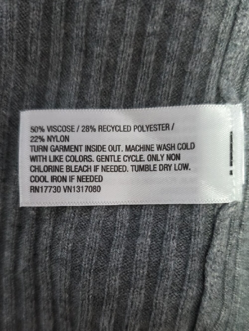a new day Grey Ribbed Button-Front Collared Cardigan - Picture 4 of 4